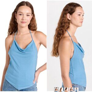 Reformation Henrietta Knit Halter Top - Blue (Small)